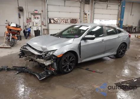 2020 Honda Civic Sport from USA, damaged, VIN 19XFC2E89LE026569